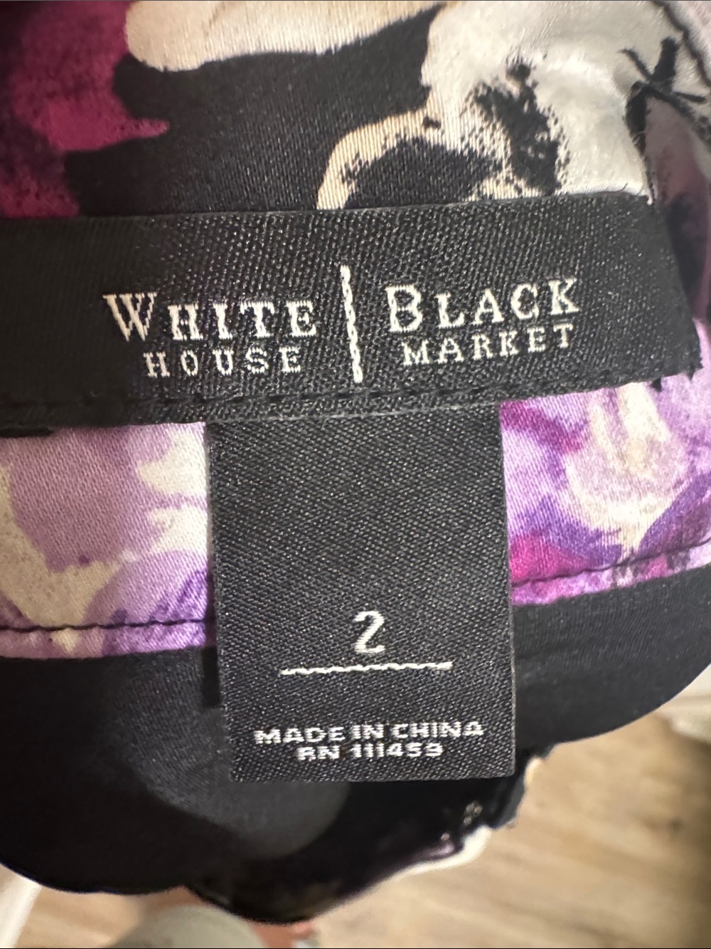 White House Black Market Floral Hydrangea Pleated Mini Skirt Women’s 2 (M) Lined - Picture 5 of 8